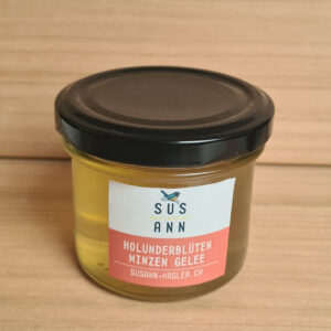 Holunderblueten Minzen Gelee