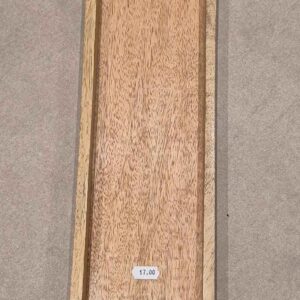 Holztablett mit Aluhandgriff