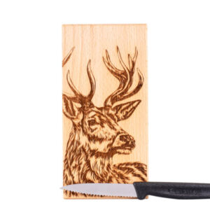 Messerbrett Hirsch gross