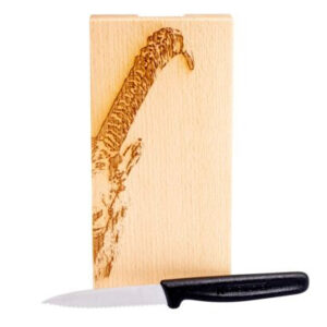 Messerbrett Steinbock halb