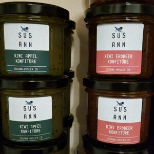 Kiwi‑Apfel Konfitüre – 100% Schweizer Früchte