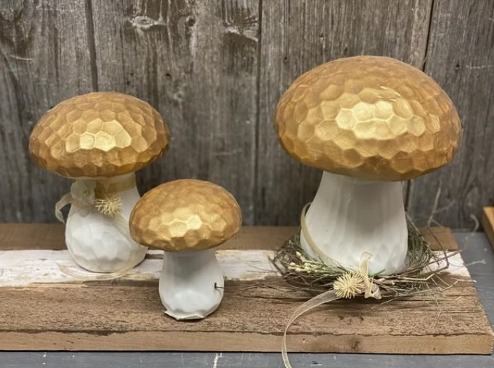 Pilz aus Porzellan mittel